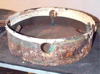 photo of before refurbishment of an MK25 component